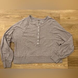 Aerie Women's Button-Up Sweater - light brown